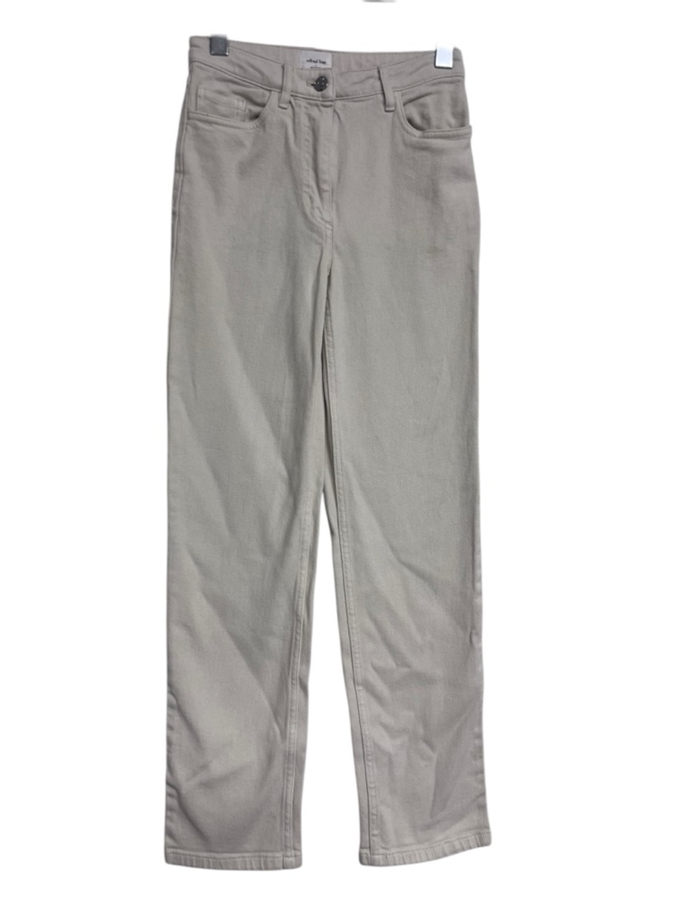 Aritzia Wilfred Free‎ Cream Straight Leg Jeans Pants Size 0